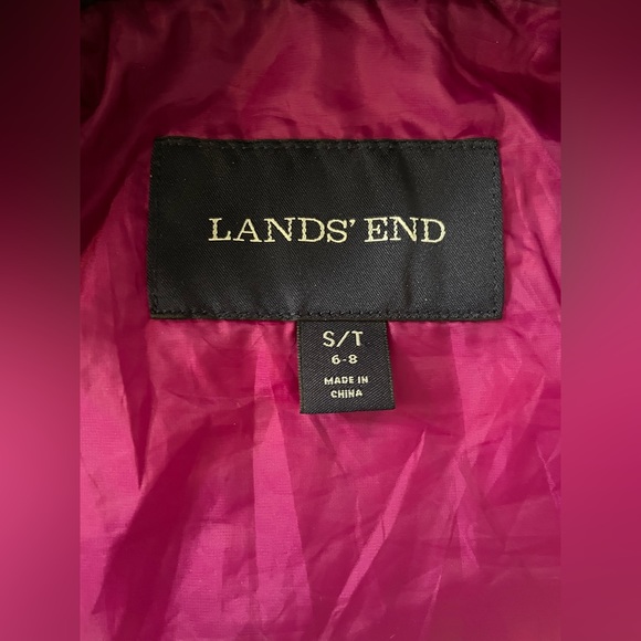 Lands End Jacket Quilted Primaloft Black Full Zip. Size small - Picture 6 of 6